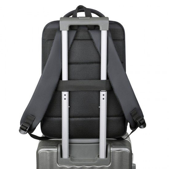 Cross-border men's double-shoulder bag, new style functional wind backpack, casual single-shoulder bag, mailbag, business commuting water-resistant backpack.