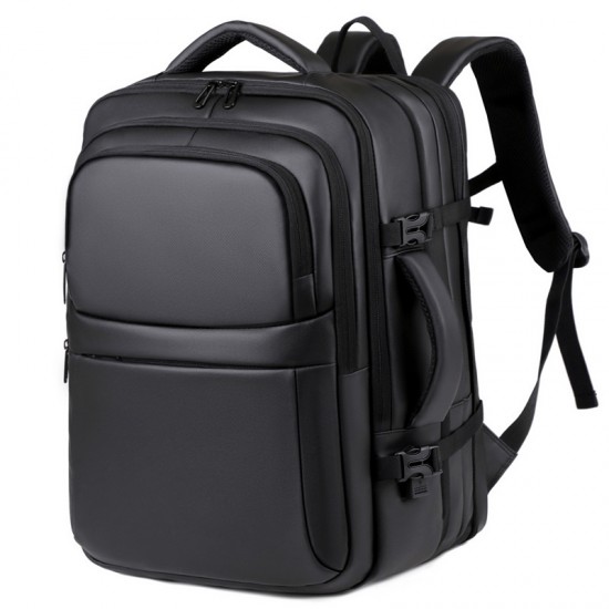 Newly designed men's business double shoulder backpacks - large capacity for business and office use, casual travel backpacks for short trips, computer backpacks for business and office use.
