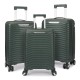 Custom luggage box, PP hard-shell suitcase with zipper, large capacity travel suitcase, 20-inch carry-on suitcase for travel
