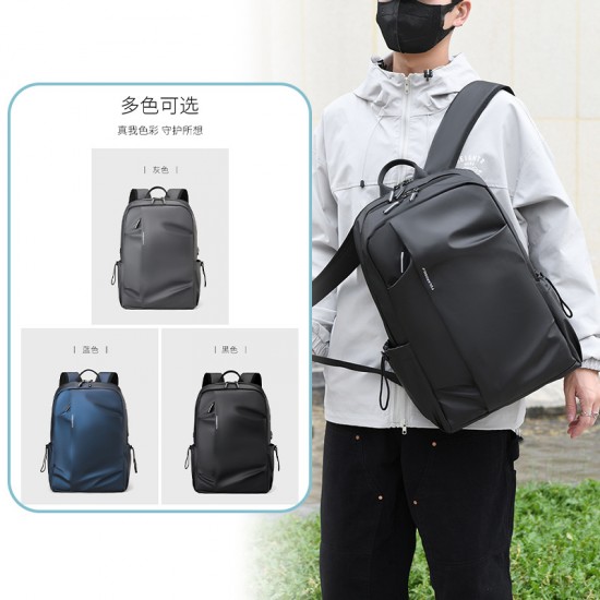 New College Student Backpack Lightweight Fashion Trend Large Capacity Travel Bag Retro Men's Backpack Canvas Dual-Shoulder Bag
