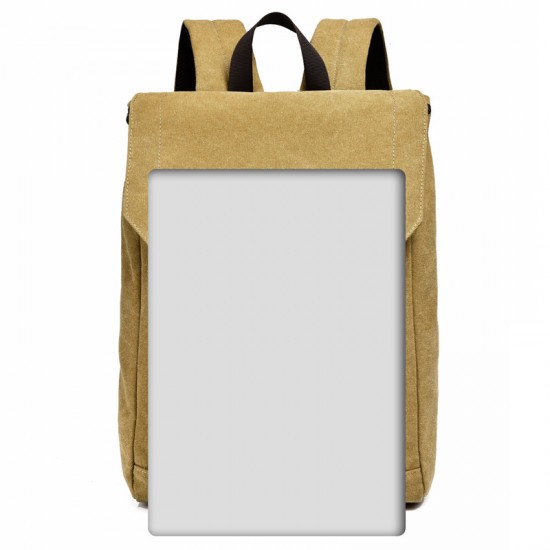 Men's backpack - new double shoulder bag, American casual computer bag, travel canvas bag for college students, junior high school students, men's backpack