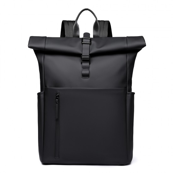 Street fashion folding roll-up double-shoulder bag. Large capacity travel bag for men. High-end casual travel double-shoulder bag for men.