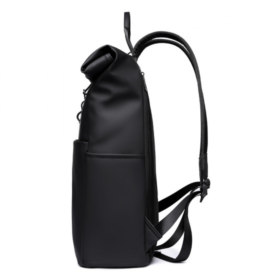 Street fashion folding roll-up double-shoulder bag. Large capacity travel bag for men. High-end casual travel double-shoulder bag for men.