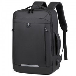 Men's double-shoulder backpack with large capacity for business use, casual travel bag for women and men