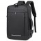 Men's double-shoulder backpack with large capacity for business use, casual travel bag for women and men