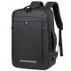 Men's double-shoulder backpack with large capacity for business use, casual travel bag for women and men