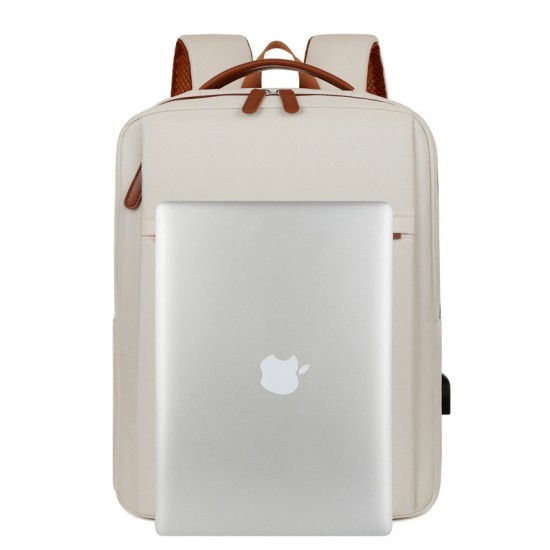 Large capacity backpack, double-shoulder bag for students, schoolbag for middle school, junior high school, university, casual and fashionable trend double-shoulder bag.