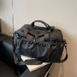 Cross-border lightweight and casual simple men's double-shoulder bag, multi-purpose commuting backpack, business backpack with large capacity and double-shoulder bag