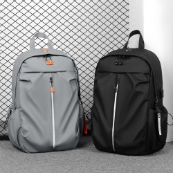 Cross-border new men's backpack style fashionable casual double-shoulder bag. Trendy travel bag for business and commuting. Computer bag for business.