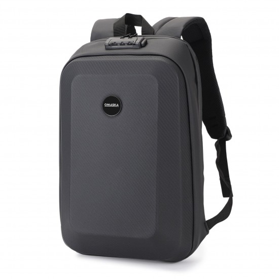 New business casual men's bag, hard-shell motorcycle men's double shoulder bag, fashionable business commuting computer double shoulder bag for men