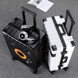 New cross-border double-shoulder bag, men's large capacity expandable business double-shoulder bag, travel bag for business, computer bag for business.