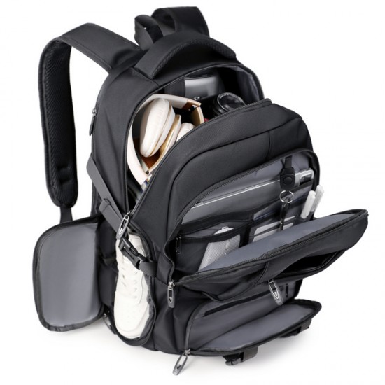 Men's casual sports-style double-shoulder bag, large-capacity backpack, multi-purpose backpack with high-level appearance, casual double-shoulder bag for women