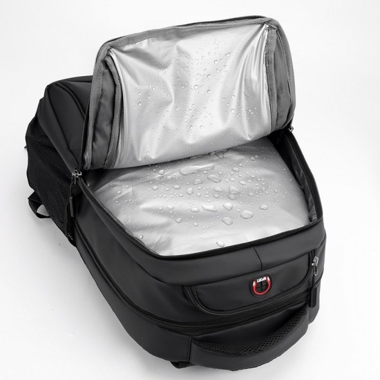 Cross-border business casual double-shoulder bag, men's and women's travel and casual backpacks with multi-functional expansion, business computer bag for commuting