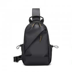 Cross-border wholesale men's outdoor casual double-shoulder bag with flip design, casual commuting backpack, business computer double-shoulder bag