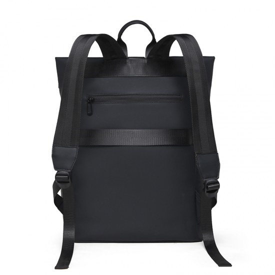 New Style Backpack Men's Rolled Edge Dual-Shoulder Backpack Large Capacity Leisure Bag High Nylon Foldable Rollable Backpack