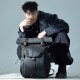 Cool Waterproof Leather Membrane Cross-Body Bag Weight Reduction Large Capacity Travel Backpack Business Men's Shoulder Bag Cycling Backpack