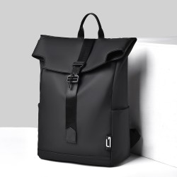 Newly designed casual business computer bag, large-capacity backpack for men, double-shoulder bag for business and commuting, travel and casual double-shoulder bag