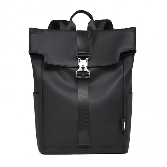 New Style Backpack Men's Rolled Edge Dual-Shoulder Backpack Large Capacity Leisure Bag High Nylon Foldable Rollable Backpack