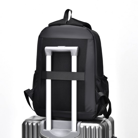 Double-shoulder backpack for men with large capacity for business use, fashionable business computer bag, double-shoulder backpack for women