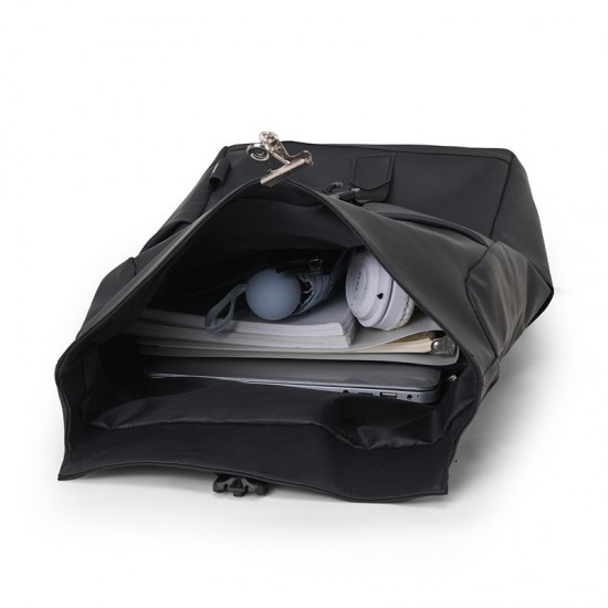 New Style Backpack Men's Rolled Edge Dual-Shoulder Backpack Large Capacity Leisure Bag High Nylon Foldable Rollable Backpack