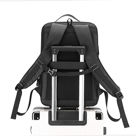 Cross-border sourcing double-shoulder backpack with large capacity, fashionable travel double-shoulder backpack with PP frame, 20, 24, 28 sets of luggage, PP travel backpack with security lock