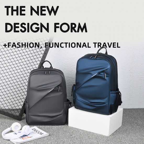 Cross-border double shoulder bag - large capacity casual travel bag, backpack for men, high-end business computer bag for commuting