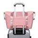 Cross-border women's double-shoulder bag with large capacity. Multi-functional dry and wet separation short trip business travel bag. Expansion computer bag.