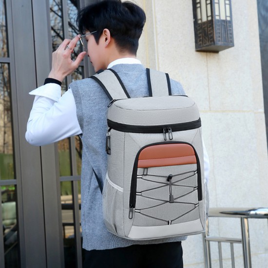Newly designed double shoulder bags for men - light and portable computer backpacks for business and office use, travel backpacks for casual trips, large capacity double shoulder backpacks for travel and commuting.