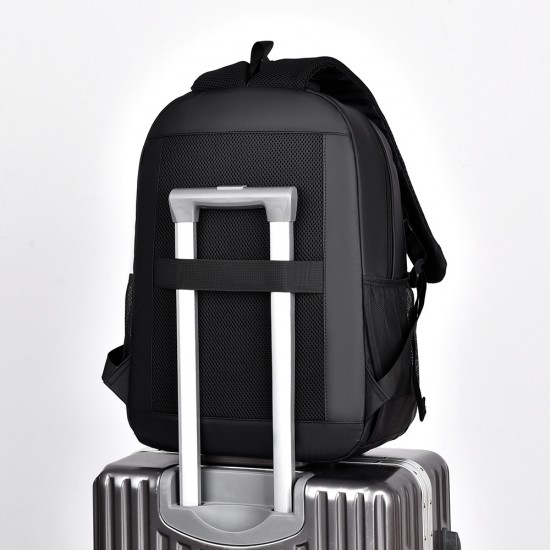 Double-shoulder bag, fashionable trend men's backpack, leisure bag for short trips, travel and sport commuting bag, can be sent out.