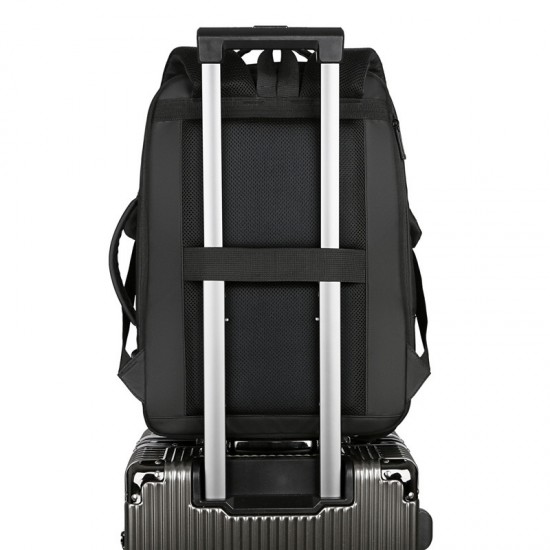 Cross-border sourcing double shoulder bag - men's business casual backpack, large capacity double shoulder bag, expandable business double shoulder bag for travel, for business