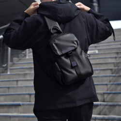 Retro men's canvas double-shoulder bag, travel and leisure double-shoulder bag, casual double-shoulder bag for college students, new style college student backpack with large capacity