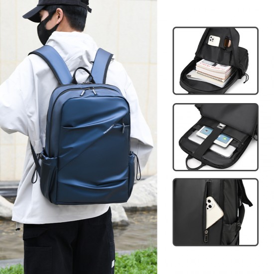 Cross-border double shoulder bag - large capacity casual travel bag, backpack for men, high-end business computer bag for commuting