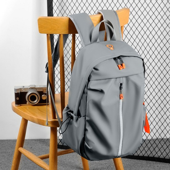 Cross-border new men's backpack style fashionable casual double-shoulder bag. Trendy travel bag for business and commuting. Computer bag for business.