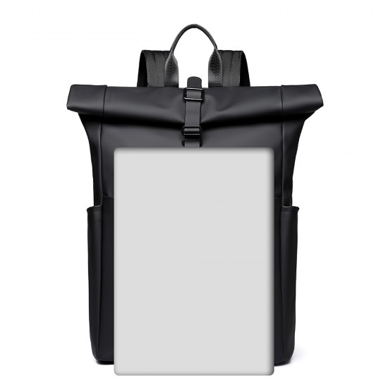 Street fashion folding roll-up double-shoulder bag. Large capacity travel bag for men. High-end casual travel double-shoulder bag for men.