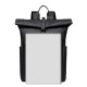 Street fashion folding roll-up double-shoulder bag. Large capacity travel bag for men. High-end casual travel double-shoulder bag for men.