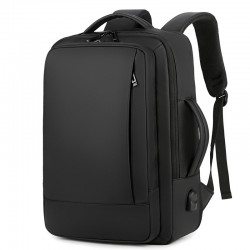 Cross-border sourcing double shoulder bag - men's business casual backpack, large capacity double shoulder bag, expandable business double shoulder bag for travel, for business