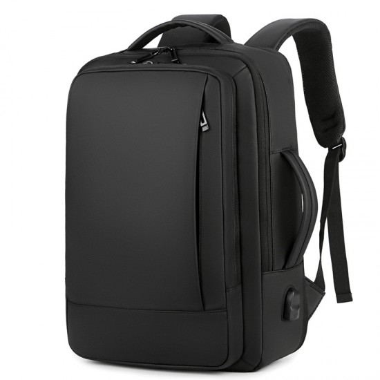 Cross-border sourcing double shoulder bag - men's business casual backpack, large capacity double shoulder bag, expandable business double shoulder bag for travel, for business