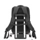 Computer double-shoulder bag, men's large capacity high-end commuting business travel double-shoulder bag, light and casual double-shoulder bag.