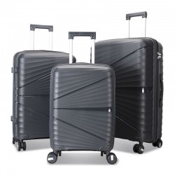 Fashionable Travel Trolley Case 20-Inch Check-in Box Silent Wheeled Luggage PP Trolley Case Hard Shell