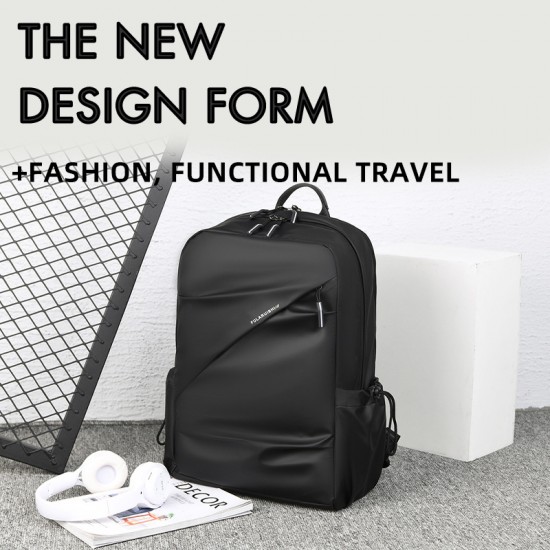 Cross-border double shoulder bag - large capacity casual travel bag, backpack for men, high-end business computer bag for commuting