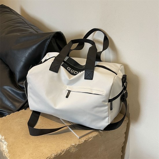 Korean Style Ins Trendy Large Capacity Fitness Bag Men Japanese Sport Style Handheld Travel Bag Girls' Cross-Body Bag