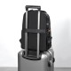 Laptop Bag Leather Men's Laptop Dual-Shoulder Bag Backpack 15.6-Inch Simple Business Laptop Backpack Business Travel Dual-Shoulder Bag