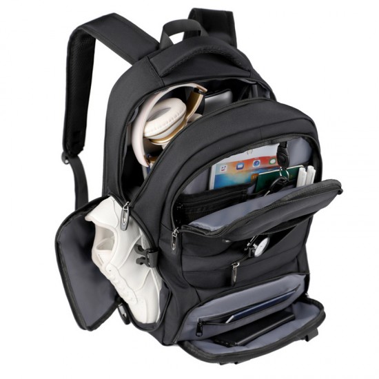 New cross-border double-shoulder bag with large capacity. Men's high-end casual travel backpack for short trips. Outdoor travel bag for men.