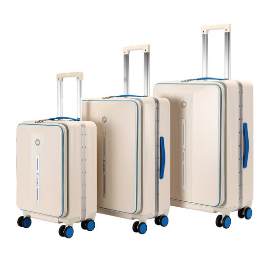 OmaskaPC hard-shell suitcase for cross-border customization, 20, 24, 28-inch PC travel suitcase with silent swivel wheels, luggage box