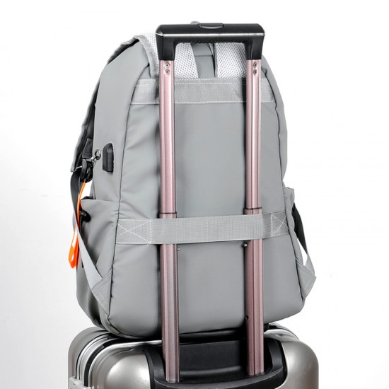 Cross-border large-capacity expandable double-shoulder bag, for both men and women, business commuting computer bag, b