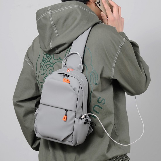 Cross-border men's double-shoulder bag, new style functional wind backpack, casual single-shoulder bag, mailbag, business commuting water-resistant backpack.