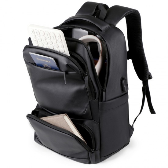 Cross-border double shoulder bags for men - large capacity business and office double shoulder backpacks for travel and commuting, lightweight and portable backpacks for short trips.