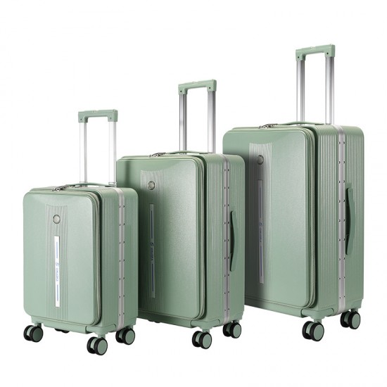 OmaskaPC hard-shell suitcase for cross-border customization, 20, 24, 28-inch PC travel suitcase with silent swivel wheels, luggage box