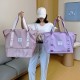 Cross-border women's double-shoulder bag with large capacity. Multi-functional dry and wet separation short trip business travel bag. Expansion computer bag.