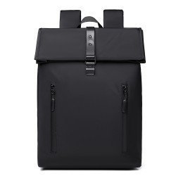 Cross-border men's computer backpack for outdoor short trips. Multi-functional expansion double-shoulder bag for men. Business large-capacity double-shoulder bag for men.